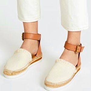 SEE By Chloe Flat Espadrilles - Sz 8, 39 EU
